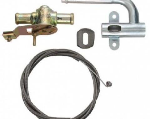 Ford Thunderbird Heater Hot Water Control Valve Kit, 1958-60