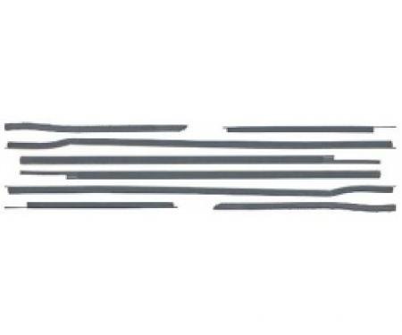 Ford Thunderbird Belt Weatherstrip Kit, 8 Pieces, Convertible, 1958-60