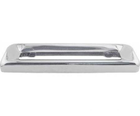 Ford Thunderbird Rear Bumper Center Emblem Housing, Chrome, 1964-65