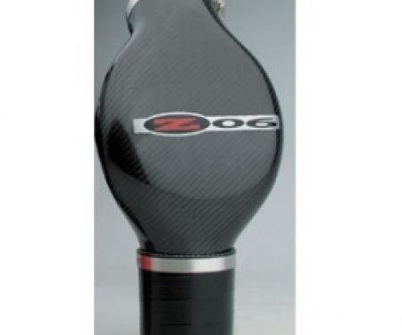 Corvette Air Intake Duct, With Z06 Logo & Black Coupler, High Flow Carbon Fiber, 2001