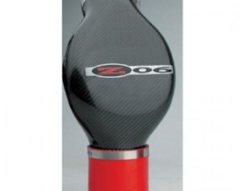 Corvette Fiber Air Intake Duct, With Z06 Logo & Red Coupler,High Flow Carbon, 2001