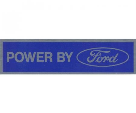 Dennis Carpenter Decal - Powerd by Ford - Chrome - 1976 Ford Truck,  - Ford Bronco, 1976 Ford Car   DF-410