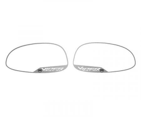 American Car Craft 2005-2006 Dodge Viper Mirror Trim Side View "VIPER SRT-10" 2pc 972045