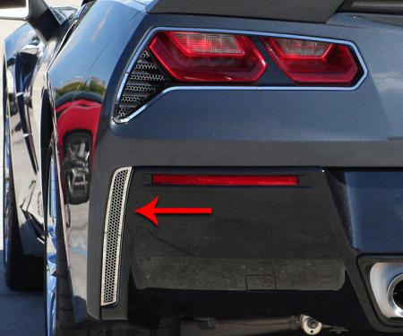 American Car Craft 2014-2019 Chevrolet Corvette Rear Valance Vents Matrix Alumi-Steel Series 2pc 052004