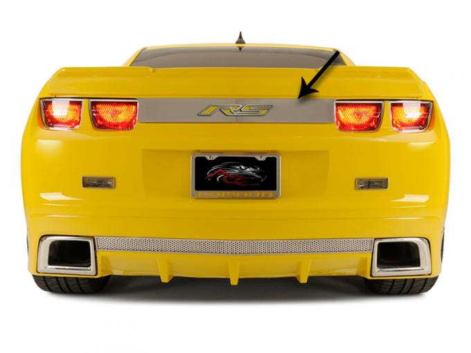 2010-2013 Camaro - "RS" Trunk Lid Plate - Choose Vinyl Inlay Color 102085