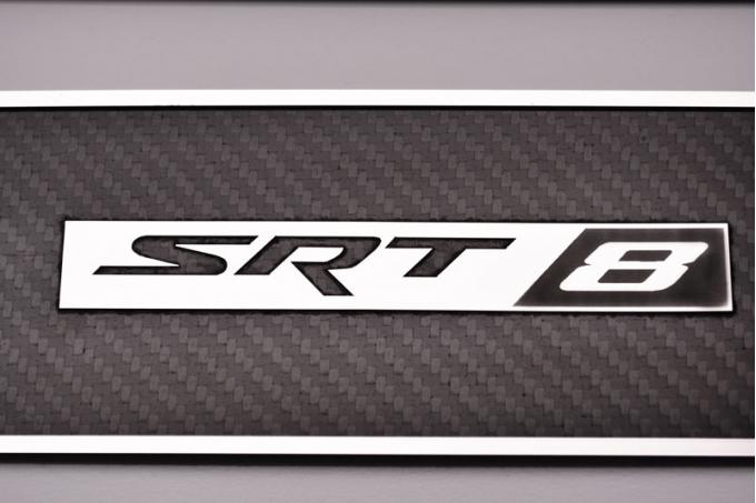 American Car Craft 2008-2020 Dodge Challenger Door Badge Plate Carbon/Fiberglass w/Stainless Trim SRT 8 151040