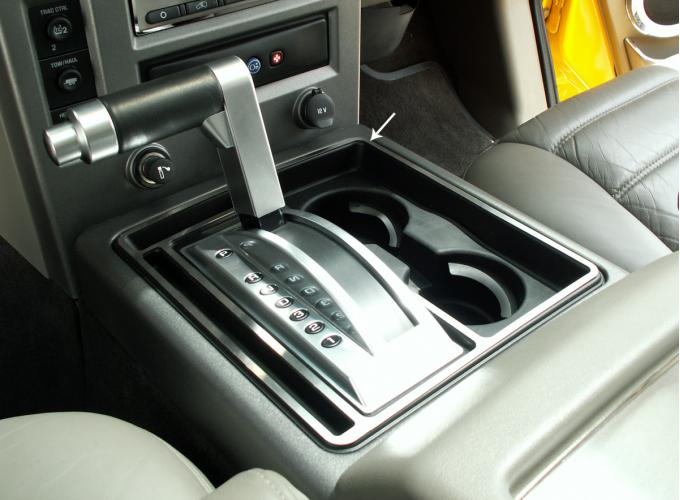 American Car Craft 2006-2008 Hummer H2 Center Console Shifter Surround Satin 491002