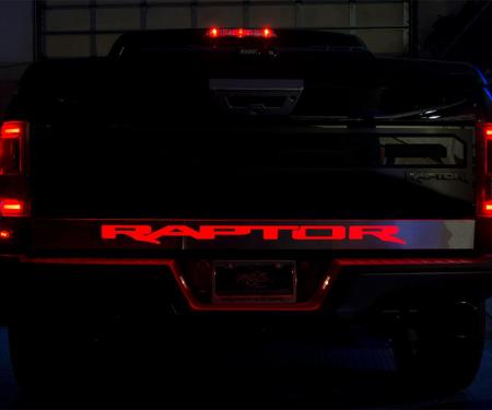 American Car Craft 2017-2019 Ford F-150 Raptor Lower Satin Tailgate Rocker Panel Illuminated Red 772088