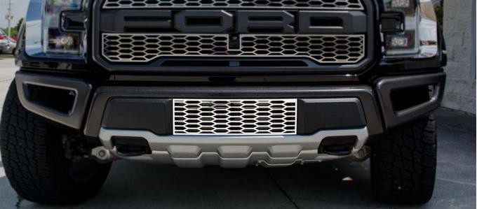 American Car Craft 2017 Ford F-150 Front Lower Grille Overlay Factory Style Satin Stainless 1pc 772059