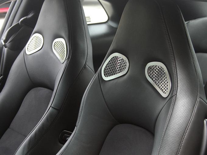 American Car Craft 2010-2013 Nissan GT-R Front Seat Trim Plates Perforated 4pc 161012