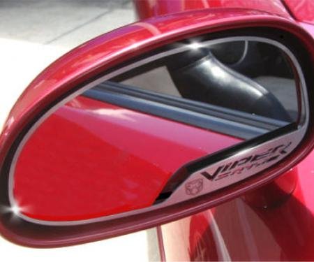 American Car Craft 2003-2004 Dodge Viper Mirror Trim Side View "VIPER SRT-10" 2pc 972024