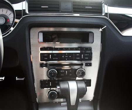 American Car Craft 2010-2014 Ford Mustang Center Dash/Radio/AC Trim Satin/Polished Ring 271021