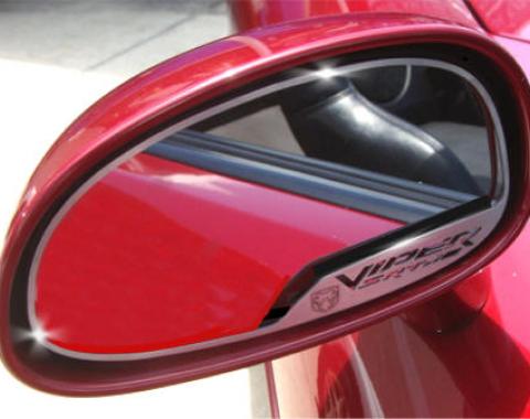 American Car Craft 2003-2004 Dodge Viper Mirror Trim Side View "VIPER SRT-10" 2pc 972024