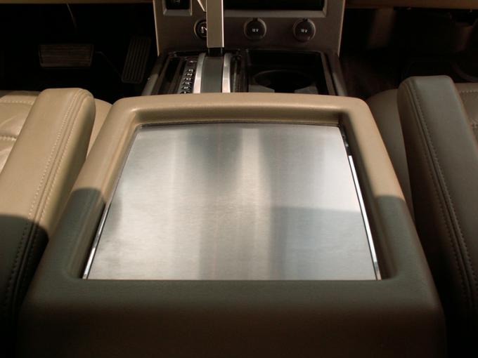 American Car Craft 2003-2005 Hummer H2 Center Console Box Plate Satin w/Polished Ring 491001