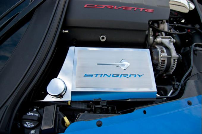 2014-2019 Corvette Z06/Z51/C7- Fuse Box Cover with Stingray Emblem & Lettering 053033