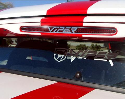 American Car Craft 1996-2002 Dodge Viper 3rd Brake Light Bezel Stainless Polished w/LOGO 962019