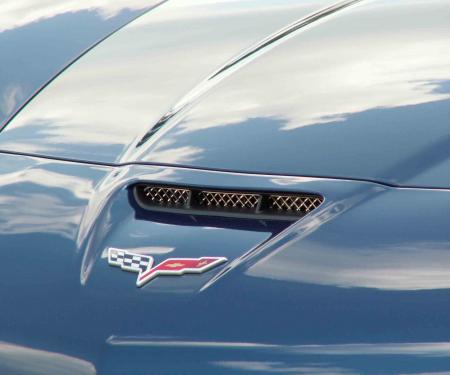 American Car Craft 2006-2013 Chevrolet Corvette Hood Vent Grilles Laser Mesh Z06 042057