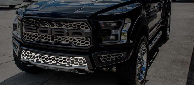 American Car Craft 2017 Ford F-150 Front Lower Grille Replacement Satin Stainless 1pc 772078