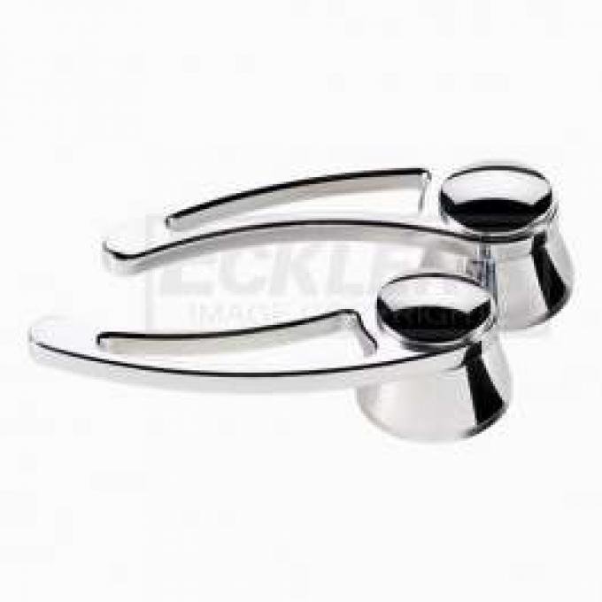 Chevy And GMC Truck Inside Door Handles, Billet Aluminum, 1947-1987