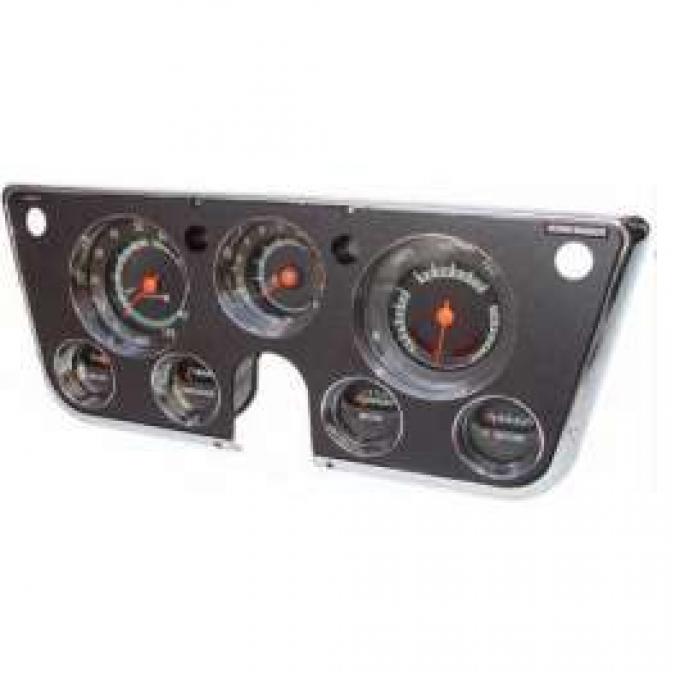 Chevy Truck Dash Cluster Kit, With Tachometer & Vacuum Gauge, 1969-1972