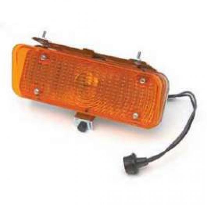 Chevy Truck Parking & Turn Signal Light Assembly, Amber, Left, 1971-1972