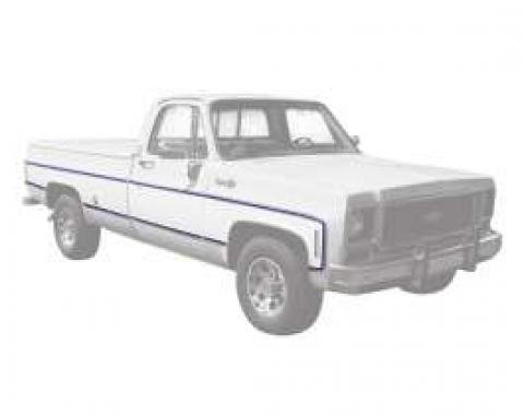 Chevy Or GMC Truck Molding, Fleetside, Lower, Left, Rear, 8 Foot Bed, 1973-1980