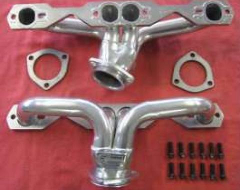 Chevy Truck Headers, Ceramic Coated, Small Block, Shorty, 1955-1987