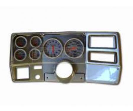 Classic Dash Instrument Panel, Brushed Aluminum, With Autometer Ultralite Electric Gauges, 1973-1983