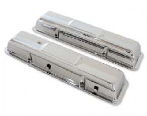 Chevelle Valve Covers, Small Block, Chrome, 1964-1967