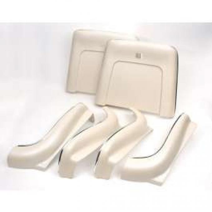 Chevelle Seat Back & Side Panel Set, Bucket, 2-Door Coupe &Convertible, Pearl, 1970