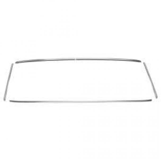 Chevelle Windshield Moldings, For All Cars Except Convertibles, 1964-1965