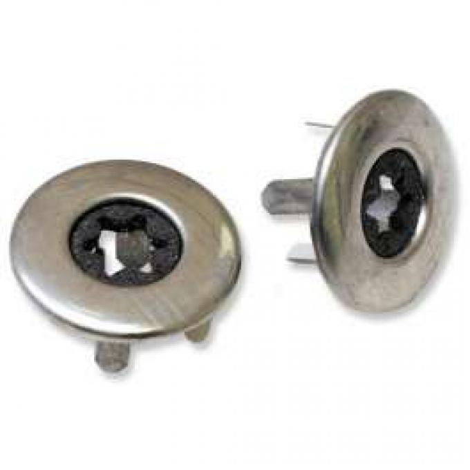 Chevelle & Malibu Door Lock Knob Ferrules, 1968-1983