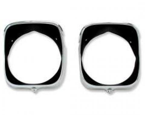 Chevelle Headlight Bezels, Inner & Outer, Right, 1969