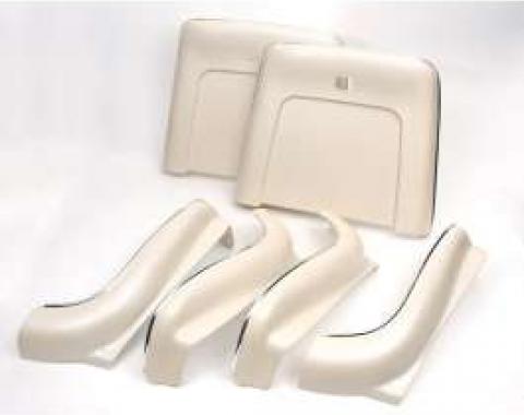 Chevelle Seat Back & Side Panel Set, Bucket, 2-Door Coupe &Convertible, Pearl, 1970