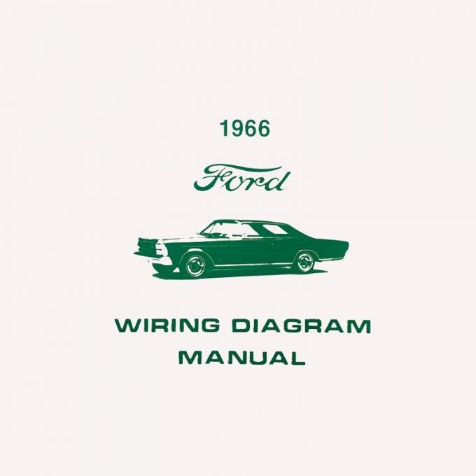 Dennis Carpenter Book - Wiring Diagram Manual - Galaxie - 1966 Ford Car   MP-136