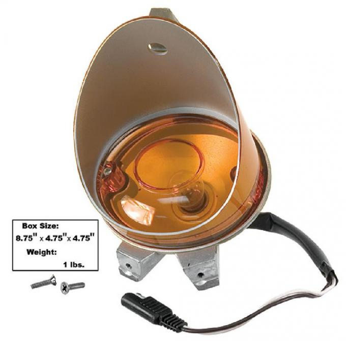 Challenger Parking Lamp Assembly, Left, 1970-1974