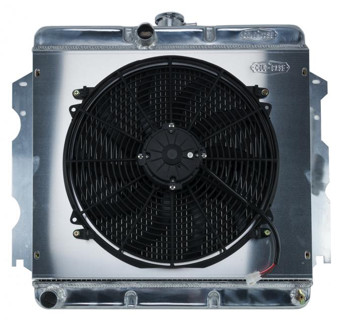 Cold Case Radiators 62-74 A,B,C,E Body SB Aluminum Performance Radiator And 16 Inch Fan Kit MT 18x22 Inch MOP751K