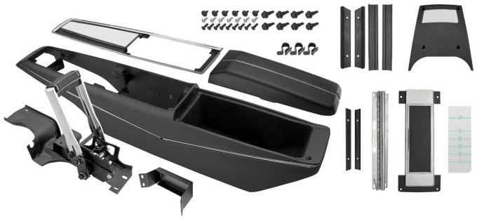 RestoParts Console, KIT, 1968 Chevelle/El Camino, Turbo Hydramatic, w/Shifter, Unassembled S6872JUNAS