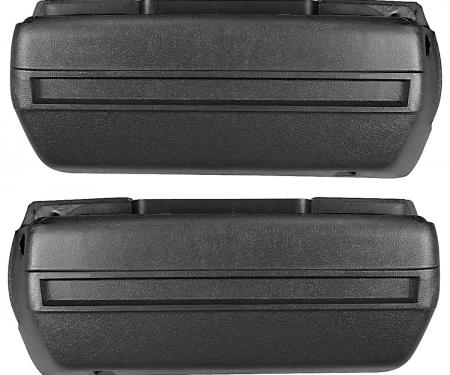 RestoParts Base, Armrest 1968-72 GM "A" Body Front (pair), Black DP6230BK