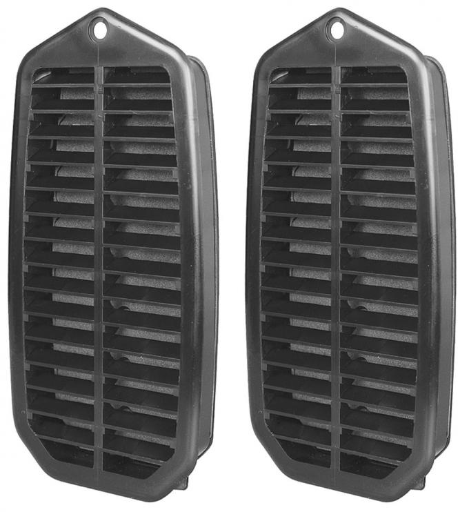 RestoParts Louver, Door Jamb Vent, 1970-72 A-Body/1969-72 Grand Prix, Pair PP00217-PR