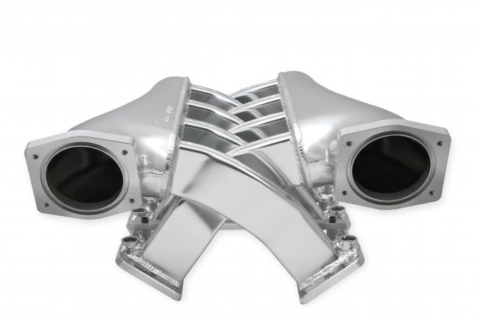 Holly Sniper EFI Fabricated Intake Manifold Dual Plenum 92mm GM LS1/2/6, and Fuel Rail Kit, Silver 820201