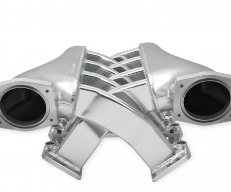 Holly Sniper EFI Fabricated Intake Manifold Dual Plenum 92mm GM LS1/2/6, and Fuel Rail Kit, Silver 820201