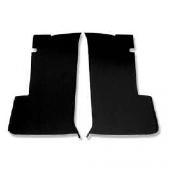 El Camino Interior Rear Side Panels, Black, 1959-1960