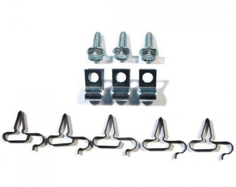 Right Stuff 1970-74 Mopar E-Body, 11-Piece 3/8" Fuel Line Clip Set ECS009