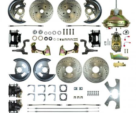 Right Stuff 1967-1972 Chevelle/GM A-Body, Power 11" Booster, 4-Wheel Disc Brake Conversion AFXDC46CS