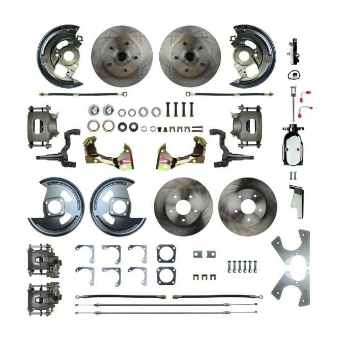 Right Stuff 1964-1972 Chevelle/GM A-Body, 4-Wheel Manual Disc Brake Conversion AFXSD41CX