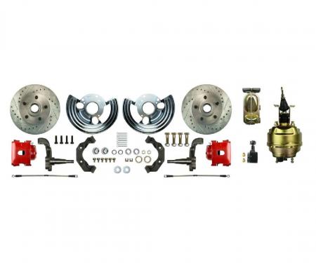 Right Stuff 1962-74 Mopar B/E-Body, 8" Booster, Front Power Disc Brake Conversion Kit MDC62DCZ