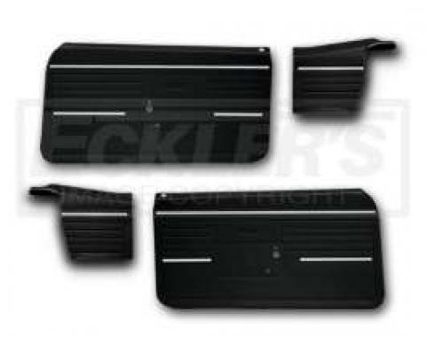 Camaro Door Panels & Rear Side Panels, Standard Interior, Convertible, Black, 1968