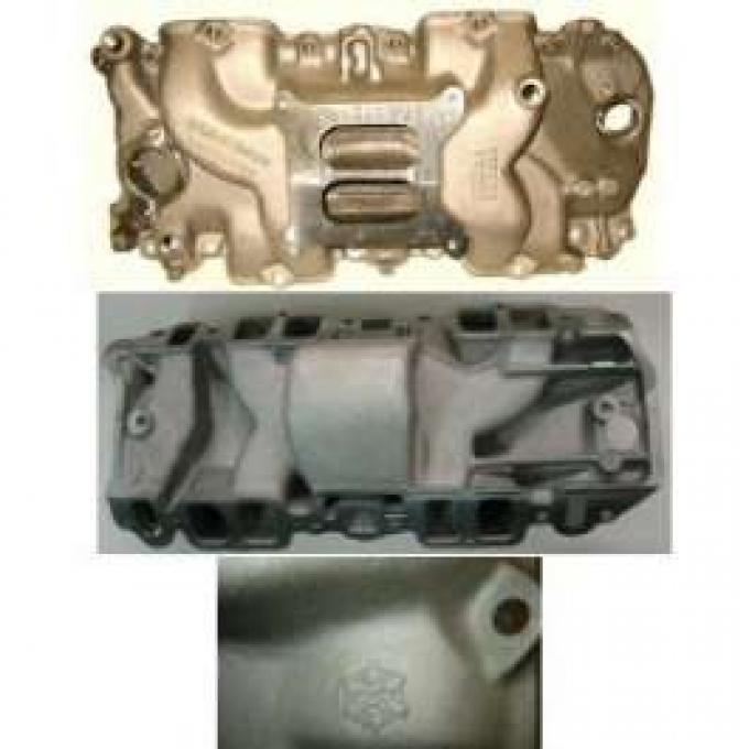 Camaro Intake Manifold, 396/375hp, High Rise, Cast Aluminum, 1968-1969