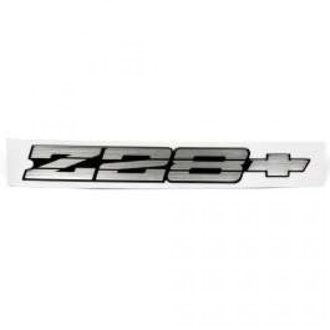 Camaro Rear Panel Emblem, Z28, Silver, 1991-1992